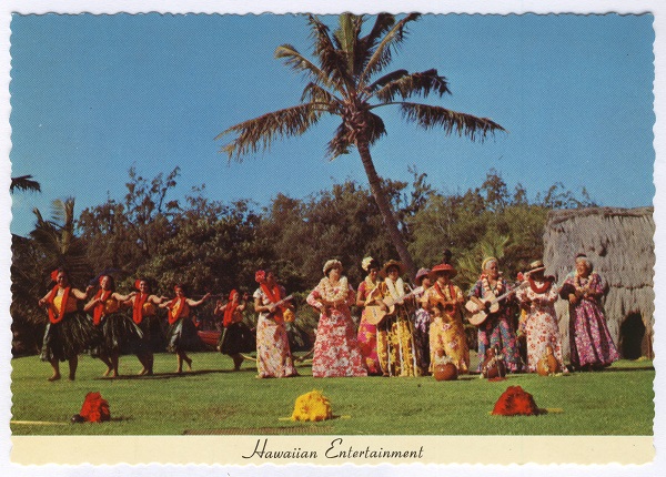 Hawaiian Entertainment Kodak Hula Show Hawaiian Postcard
